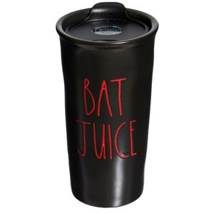 Emo Rae Dunn BAT JUICE Goth Travel Mug Tumbler Glazed Ceramic Whimsigoth Demonia